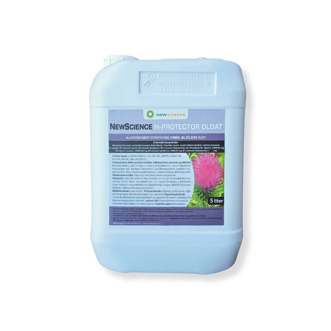 NEW SCIENCE H PROTECTOR-állatgyógyászati gyógyhatású termék, belsődleges oldat